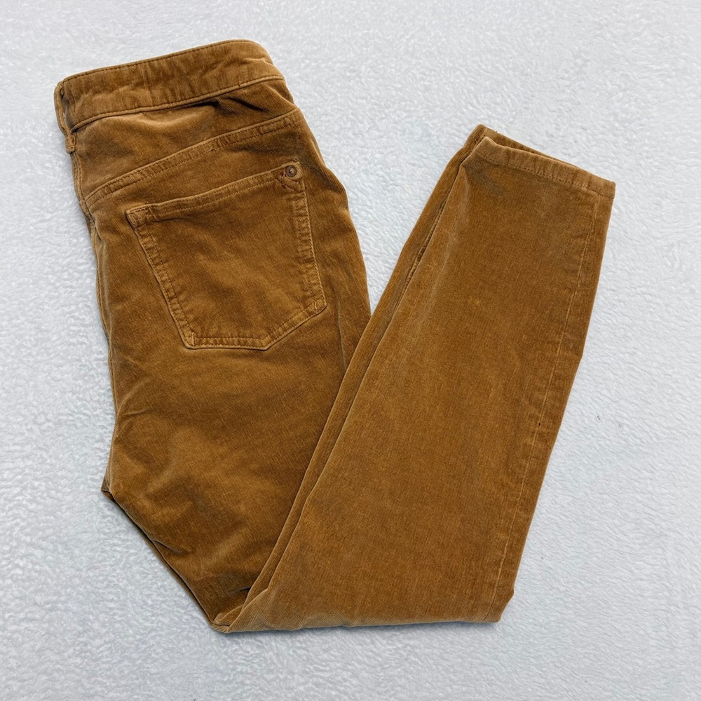 Anthropologie Pilcro High‎ Rise Skinny Corduroy Pants Brown Button Fly Size 29